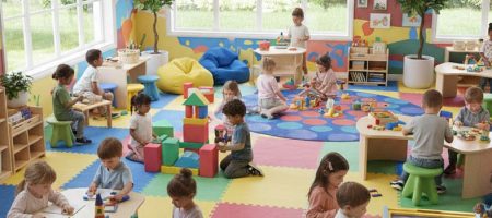 طراحی مهد کودک با رویکرد خلاقیت: ایده‌ها و اصول طراحی محیطی پویا